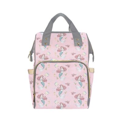 The Little Mermaid Diaper Bag Backpack Multifunctional Backpack