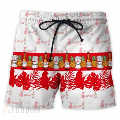 Tropical Pineapple Budweiser Hawaiian Shirt And Shorts Set 2