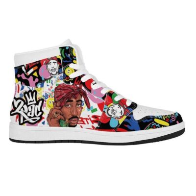 2pac Sneaker Air Jordan 1 Custom Sneakers For Fans 1