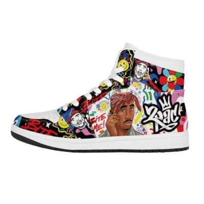 2pac Sneaker Air Jordan 1 Custom Sneakers For Fans