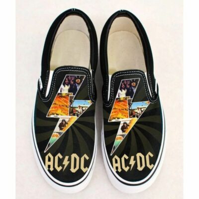 AC DC Music Band Sneaker Gift For Fans Custom Shoes Slip On Shoes