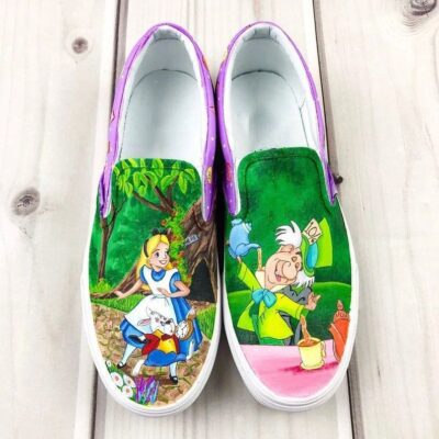 Alice In Wonderland Shoes Slip On Shoes