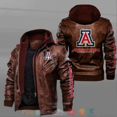 Arizona Wildcats Men's Basketball NCAA Leather Jacket LJ0375 1 Arizona Wildcats Mens Basketball NCAA Leather Jacket LJ0375 1