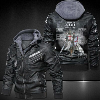 Armor Of God Leather Jacket LJ4493