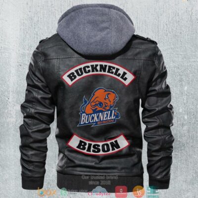 Bucknell Bison NCAA Football Motorcycle Leather Jacket LJ0620