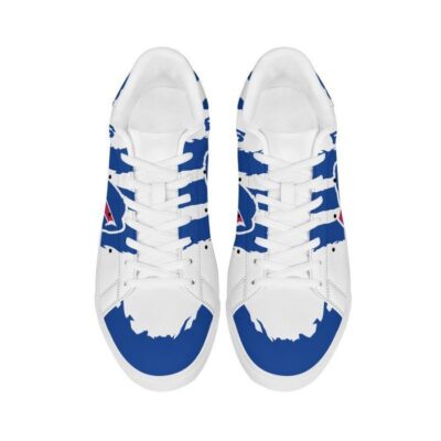 Buffalo Bills Low Top Leather Stan Smith Shoes - White Sole SST1576 3 Buffalo Bills Low Top Leather Skate Shoes Tennis Shoes Sneaker For Fans White Sole 3