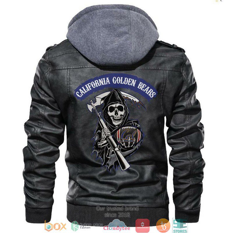 California-Golden-Bears-NCAA-Football-Sons-Of-Anarchy-Black-Motorcycle-Leather-Jacket-LJ0702 California Golden Bears NCAA Football Sons Of Anarchy Black Motorcycle Leather Jacket LJ0702