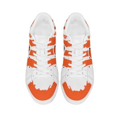 Cleveland Browns Low Top Leather Stan Smith Shoes - White Sole SST1586 3 Cleveland Browns Low Top Leather Skate Shoes Tennis Shoes Sneaker For Fans White Sole 3