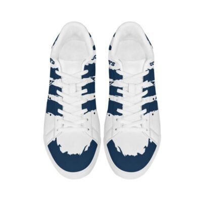 Dallas Cowboys Low Top Leather Stan Smith Shoes - White Sole SST1585 3 Dallas Cowboys Low Top Leather Skate Shoes Tennis Shoes Sneaker For Fans White Sole 3