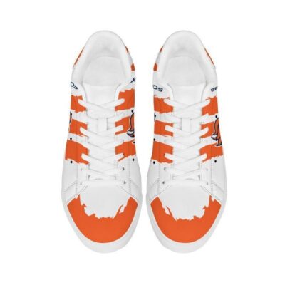 Denver Broncos Low Top Leather Stan Smith Shoes - White Sole SST1575 3 Denver Broncos Low Top Leather Skate Shoes Tennis Shoes Sneaker For Fans White Sole 3
