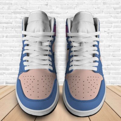 Eeyore Donkey Winnie The Pooh Purple Blue Air Jordan 1 High Top Sneakers Custom Shoes For Fans 2