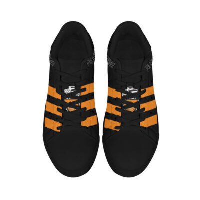 FC Lorient Low Top Leather Skate Shoes Tennis Shoes Sneaker For Fans Black Sole 3