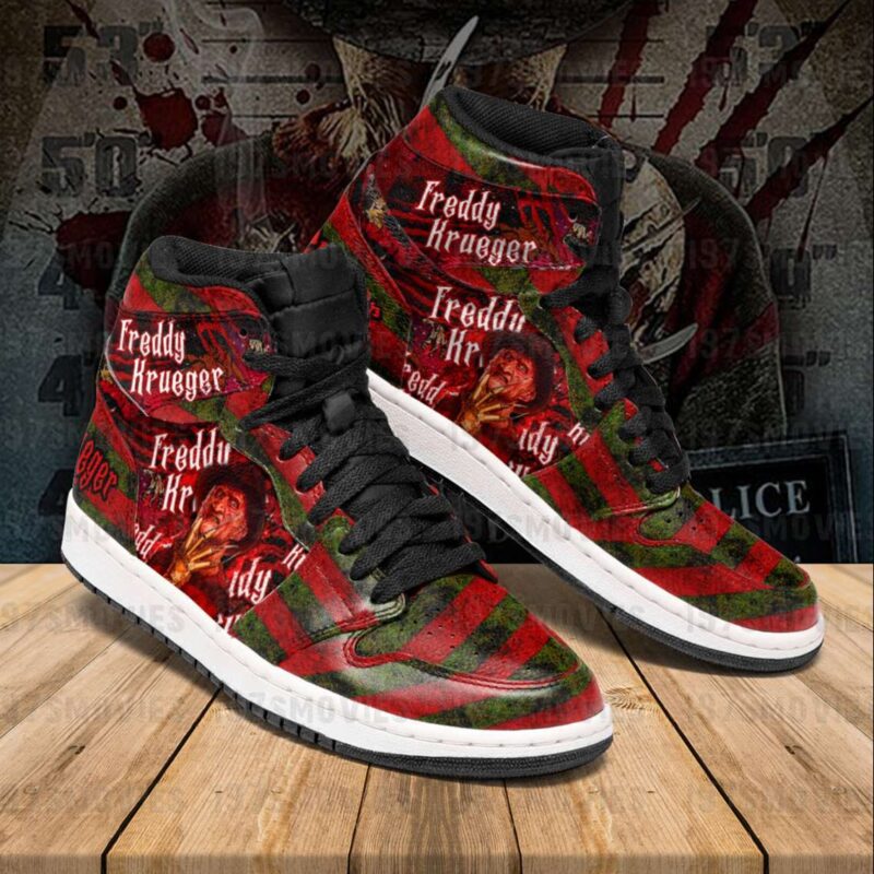 Freddy Krueger A Nightmare On Elm Street Air Jordan 1 High Top Sneakers Custom Shoes 1