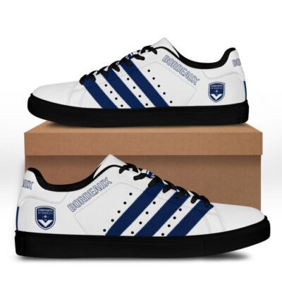 Girondins de Bordeaux Low Top Leather Stan Smith Shoes - Black Sole SST1656 1 Tennis Shoes