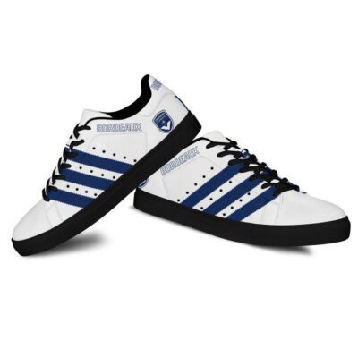 Girondins de Bordeaux Low Top Leather Stan Smith Shoes - Black Sole SST1656 2 Sneaker For Fans - Black Sole
