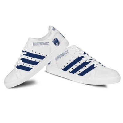 Girondins de Bordeaux Low Top Leather Stan Smith Shoes - White Sole SST1607 2 Sneaker For Fans - White Sole
