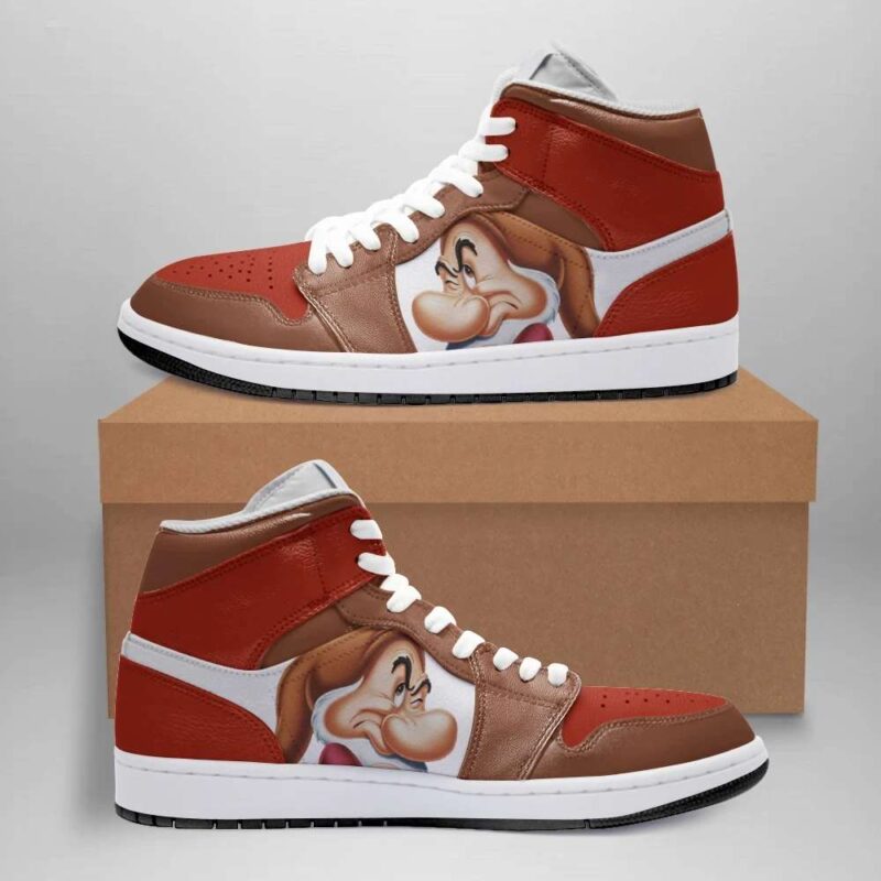 Grumpy Dwarf Air Jordan 1 High Top Sneakers Custom Shoes For Fans 1