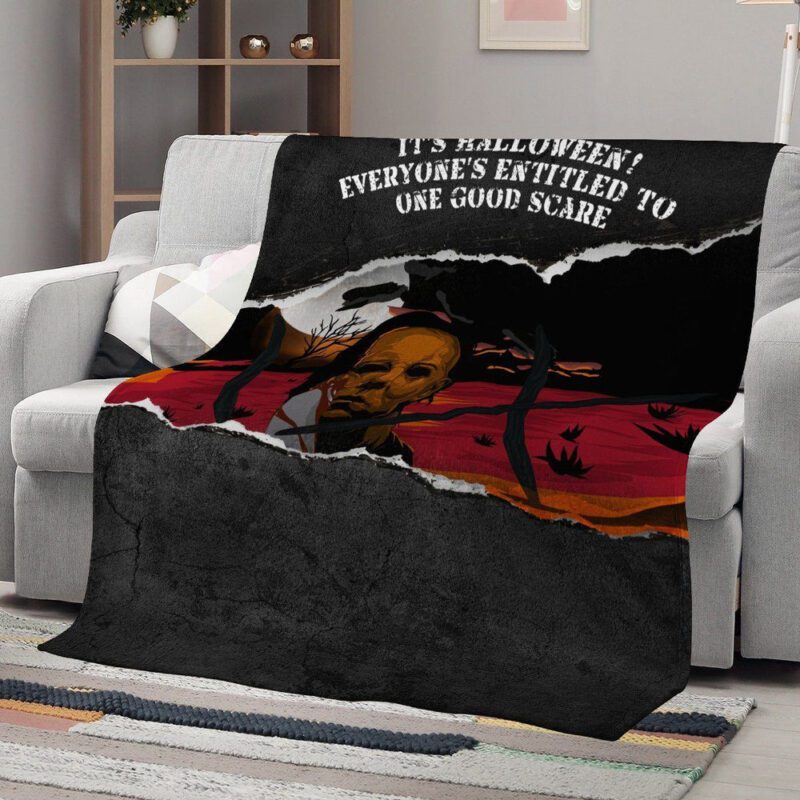 Halloween Fleece Blanket 1
