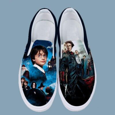 Harry Potter Art Sneaker Gift For Fans Custom Shoes Slip On Shoes