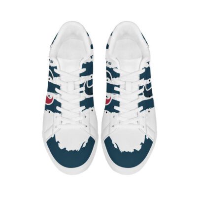Houston Texans Low Top Leather Stan Smith Shoes - White Sole SST1581 3 Houston Texans Low Top Leather Skate Shoes Tennis Shoes Sneaker For Fans White Sole 3