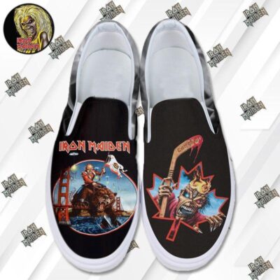 Iron Maiden 4 Music Band Rock Art Sneaker Gift For Fans Custom Shoes Slip On Shoes