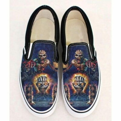 Iron Maiden Album Book Of Souls Music Band Rock Sneaker Gift For Fans Custom Shoes Slip On Shoes