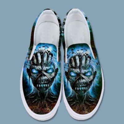 Iron Maiden Art Sneaker Gift For Fans Custom Shoes Slip On Shoes