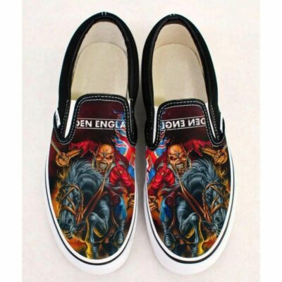 Iron Maiden England Art Sneaker Gift For Fans Custom Shoes Slip On Shoes