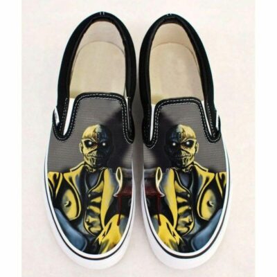 Iron Maiden Music Band Rock 80 Sneaker Gift For Fans Custom Shoes Slip On Shoes