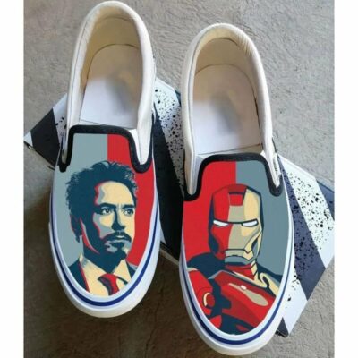 Iron Man Marvel Tony Stark Sneaker Gift For Fans Custom Shoes Slip On Shoes