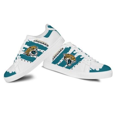 Jacksonville Jaguars Low Top Leather Stan Smith Shoes - White Sole SST1587 2 Sneaker For Fans - White Sole
