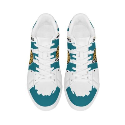Jacksonville Jaguars Low Top Leather Stan Smith Shoes - White Sole SST1587 3 Jacksonville Jaguars Low Top Leather Skate Shoes Tennis Shoes Sneaker For Fans White Sole 3