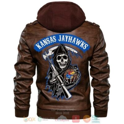 Kansas Jayhawks NCAA Basketball Sons Of Anarchy Leather Jacket LJ1555