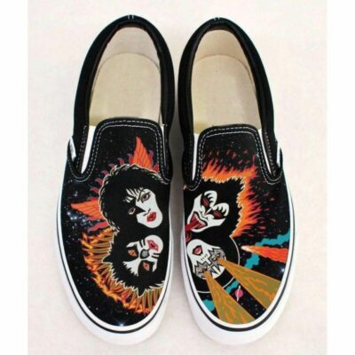 Kiss Band Music Band Rock Sneaker Gift For Fans Custom Shoes Slip On Shoes