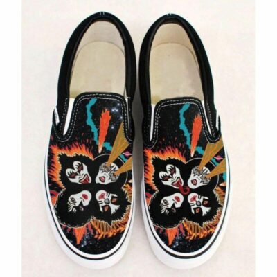 Kiss Band Music Band Rock Sneaker Gift For Fans Custom Shoes Slip On Shoes