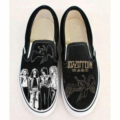 Led Zeppelin Music Band Rock Sneaker Gift For Fans Custom Shoes Slip On Shoes