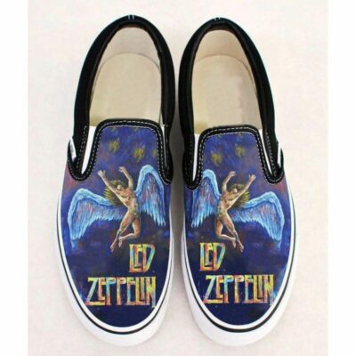Led Zeppelin Music Band Rock Sneaker Gift For Fans Custom Shoes Slip On Shoes