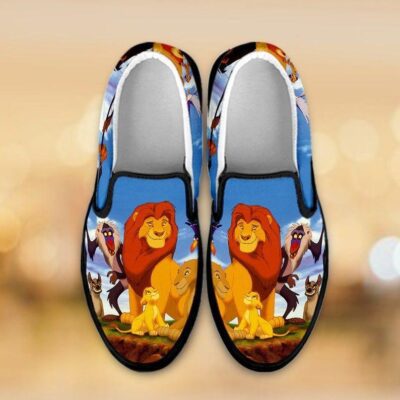 Lion King Movie Custom Shoes Disney Slip On Lion King Slip On Simba Shoes Disney Custom Shoes Unisex Slip On Slip On Shoes