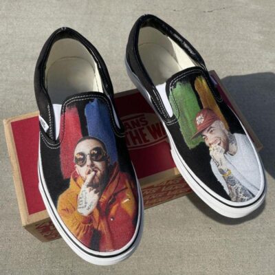 Mac Miller K.I.D.S. Custom Sneakers - Black Slip On Shoes