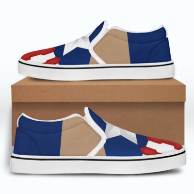 Marvel Captain America Blue Red White Bling Patterns Disney Graphic Cartoon Unisex Slip On Low Top Canvas Shoes 4
