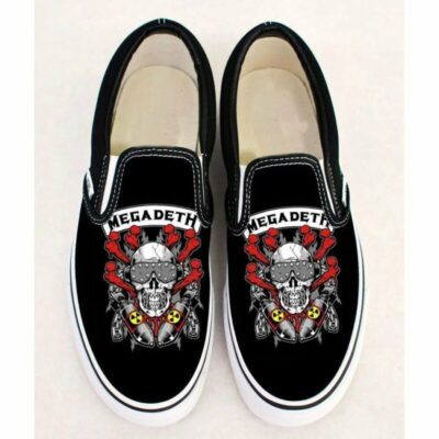 Megadeth Music Band Thrash Metal Sneaker Gift For Fans Custom Shoes Slip On Shoes