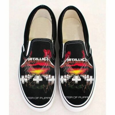 Metallica Music Band Rock Sneaker Gift For Fans Custom Shoes Slip On Shoes