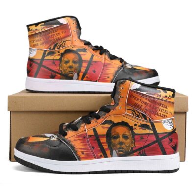 Michael Myers Air Jordan 1 High Top Sneakers Custom Shoes 2