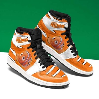 Nemo Fish Finding Nemo Air Jordan 1 High Top Sneakers Custom Shoes For Fans