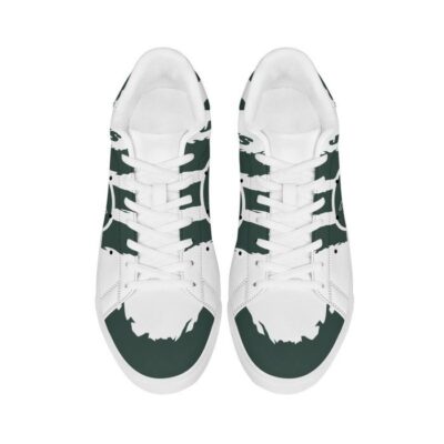 New York Jets Low Top Leather Stan Smith Shoes - White Sole SST1573 3 New York Jets Low Top Leather Skate Shoes Tennis Shoes Sneaker For Fans White Sole 3