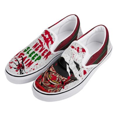 Nightmare On Elm Street Slip-On Shoes Low Top Sneaker For Fans 1 Nightmare On Elm Street Slip On Shoes Low Top Sneaker For Fans 1 1