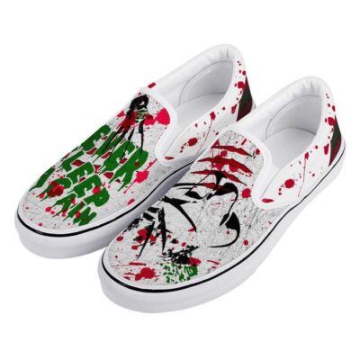 Nightmare On Elm Street Slip-On Shoes Low Top Sneaker For Fans 1 Nightmare On Elm Street Slip On Shoes Low Top Sneaker For Fans 1 2