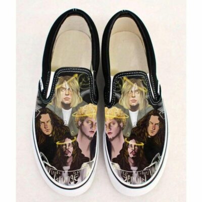 Nirvana Gods Grunge Music Band Sneaker Gift For Fans Custom Shoes Slip On Shoes