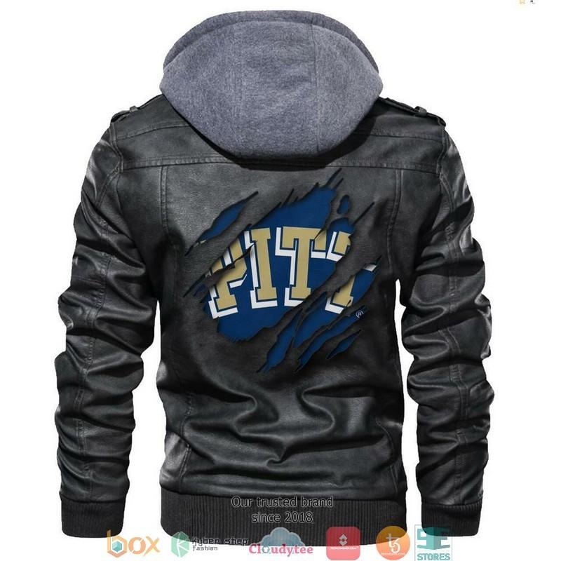 Pittsburgh-Panthers-NCAA-Black-Motorcycle-Leather-Jacket-LJ2226 Pittsburgh Panthers NCAA Black Motorcycle Leather Jacket LJ2226