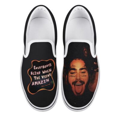 Post Malone Slip-On Shoes Low Top Sneaker For Fans